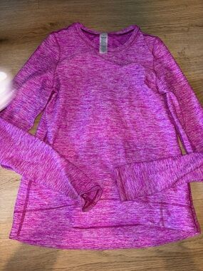 Ivivva Girls' Heathered Magenta Active Top